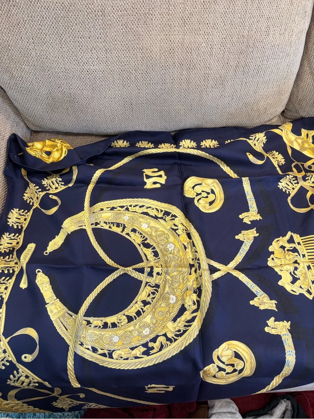Hermes 100% Silk Scarf